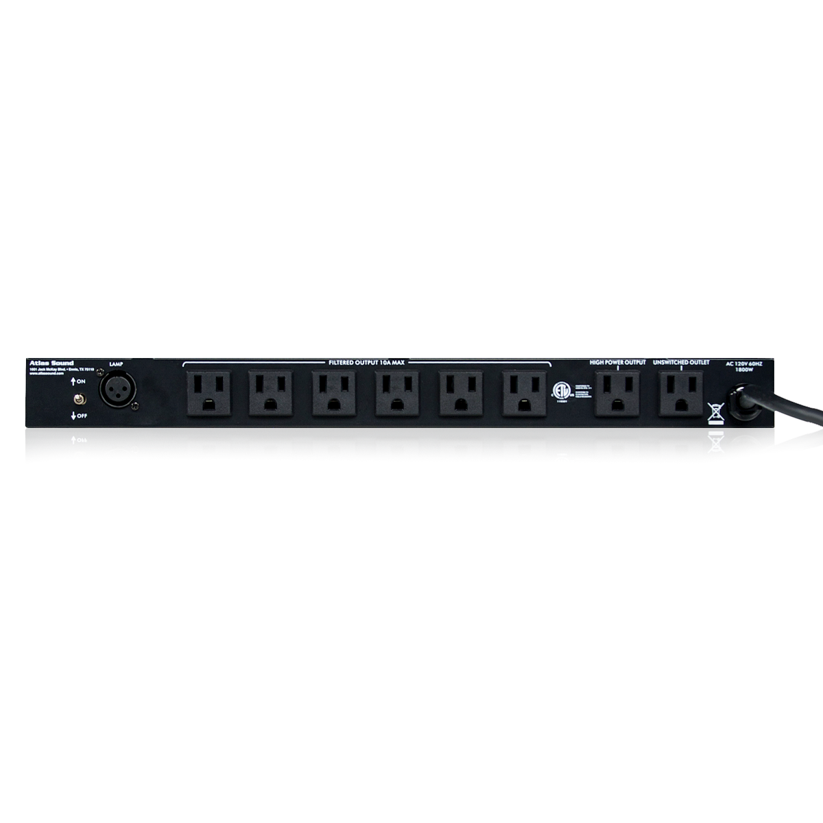 Atlas Sound 15A Power Conditioner and Distribution Unit AP-C15D 1