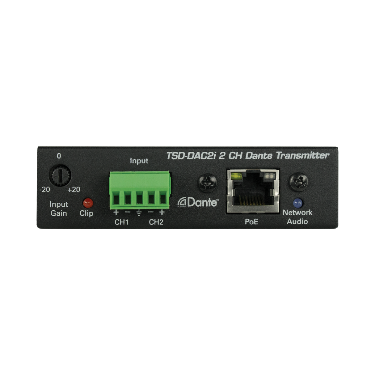 Atlas Sound 2-Channel Balance Line Input to Dante® Interface TSD-DAC2I