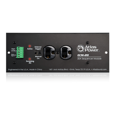 Atlas Sound 20A AC Power Conditioner and Spike Suppressor ECM-20 1