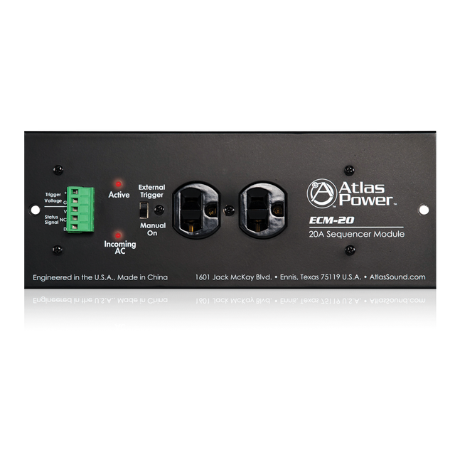 Atlas Sound 20A AC Power Conditioner and Spike Suppressor ECM-20 1