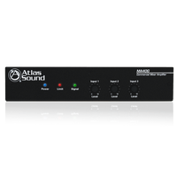 Atlas Sound 3-Input, 40-Watt Mixer Amplifier with Global Power Supply MA40G
