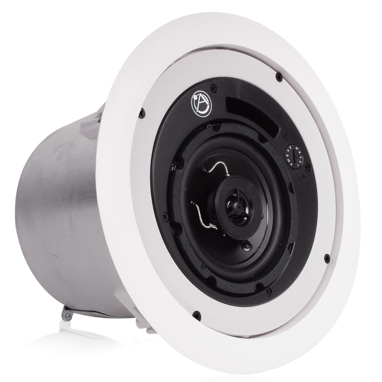 Atlas Sound 4 Coaxial In-Ceiling Speaker with 16-Watt 70 100V Transformer, Ported Enclosure, and UL2043 Certification FAP42T-UL2043