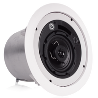 Atlas Sound 4 Coaxial In-Ceiling Speaker with 16-Watt 70 100V Transformer, Ported Enclosure, and UL2043 Certification FAP42T-UL2043