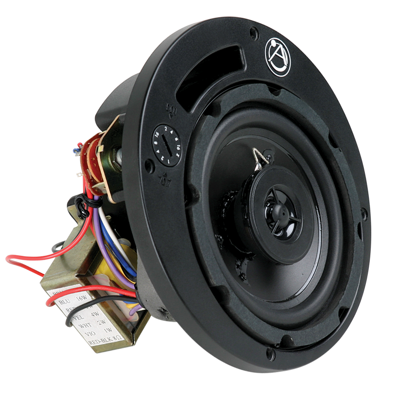 Atlas Sound 4 In-Ceiling Coaxial Speaker Motorboard Assembly with 16-Watt 70.7V 100V Transformer FA42T-6MB 1