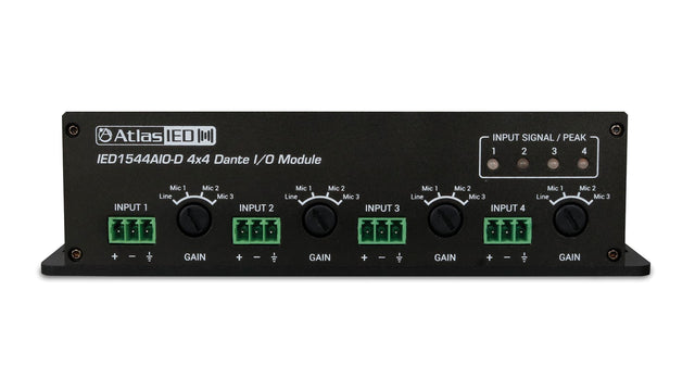 Atlas Sound 4 x 4 Analog Dante I O Module IED1544AIO-D