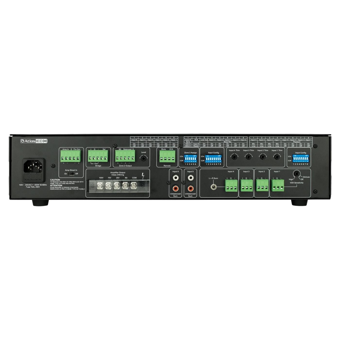Atlas Sound 6-Input, 240-Watt Mixer Amplifier AA240G 1