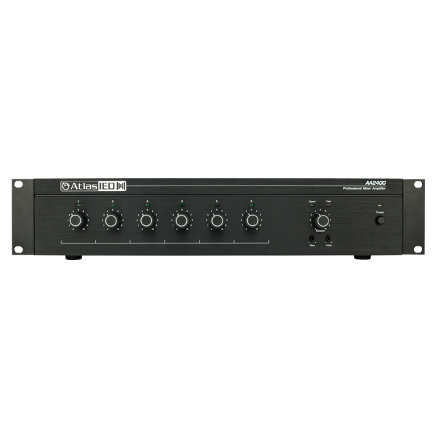 Atlas Sound 6-Input, 240-Watt Mixer Amplifier AA240G