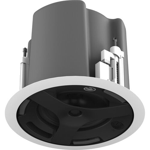 Atlas Sound 6.5 Coax In-Ceiling Speaker 32W 70 100V Transformer,Ported Enclosure,Safety First Mounting System