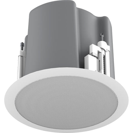 Atlas Sound 6.5Coax In-Ceiling Speaker 32W 70 100V Transformer,Ported Enclosure,Safety First Mounting System