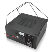 Atlas Sound 8 Dual Cone Sound Masking Speaker with 4-Watt 70V Transformer and Enclosure - Black M1000