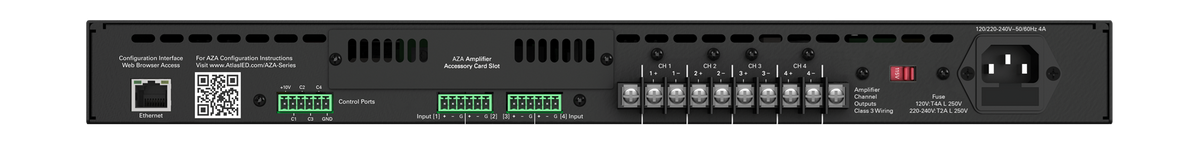 Atlas Sound 800-Watt Networkable 4-Channel Power Amplifier AZA804 1