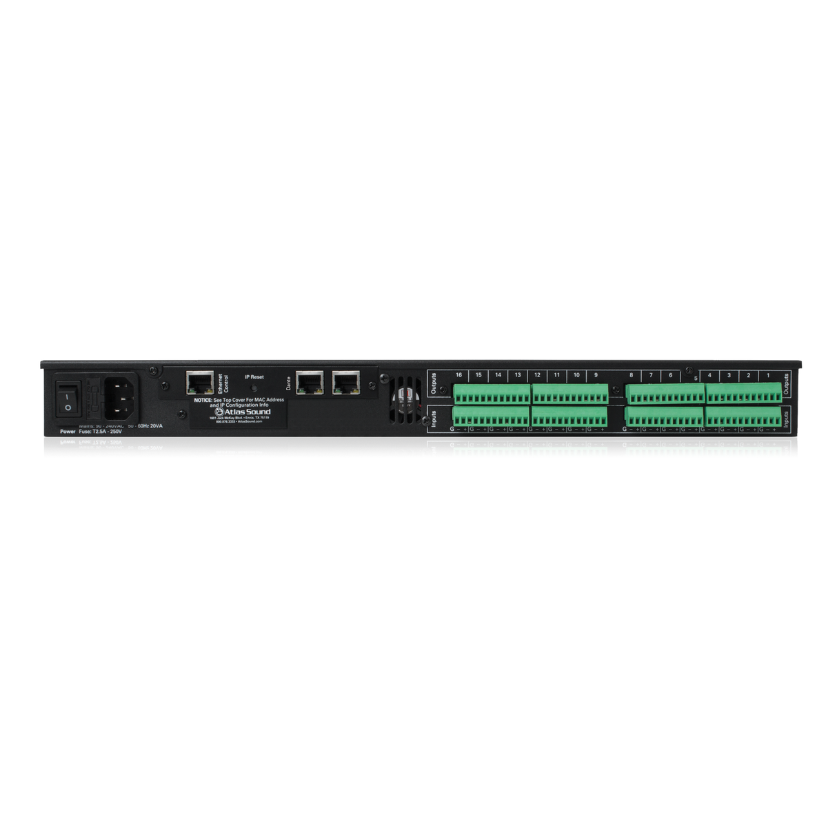 Atlas Sound BlueBridge® Expansion I O Box with Dante™ BB-EB1616DT 1