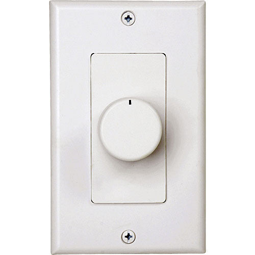 Atlas Sound DAT35ST70 - 25 70.7V Stereo Wall Attenuator with Decora-Style Plate (Ivory)