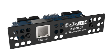 Atlas Sound Eight-Input Dante® Accessory Card for HPA Amplifiers HPA-DAC8 1