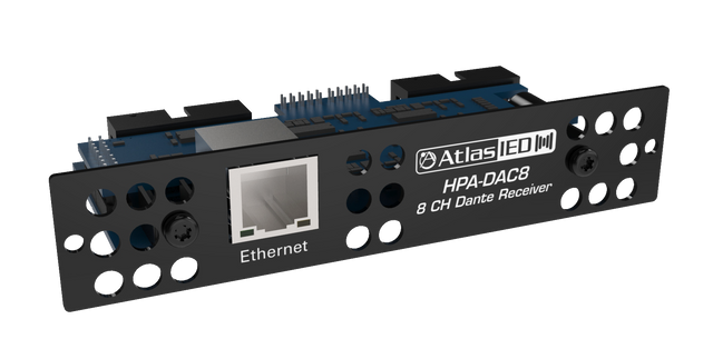 Atlas Sound Eight-Input Dante® Accessory Card for HPA Amplifiers HPA-DAC8 1