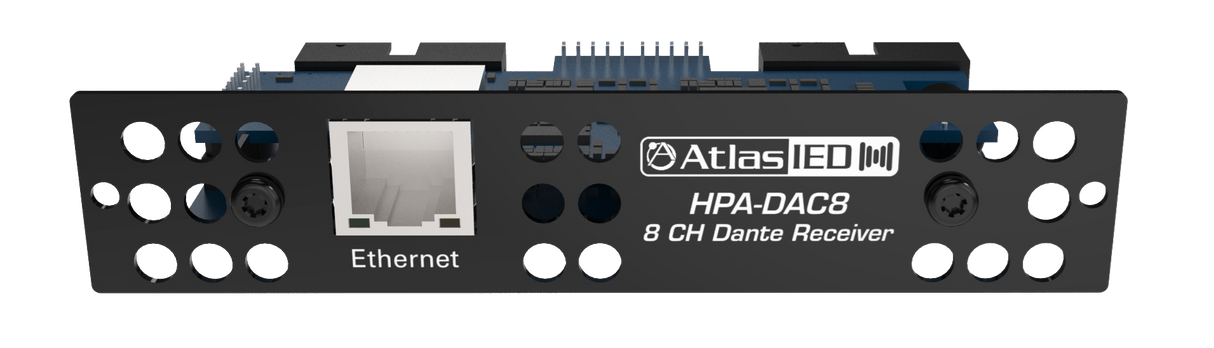 Atlas Sound Eight-Input Dante® Accessory Card for HPA Amplifiers HPA-DAC8