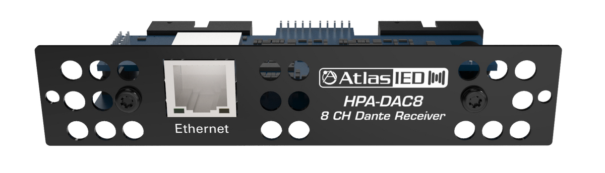 Atlas Sound Eight-Input Dante® Accessory Card for HPA Amplifiers HPA-DAC8