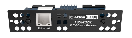 Atlas Sound Eight-Input Dante® Accessory Card for HPA Amplifiers HPA-DAC8