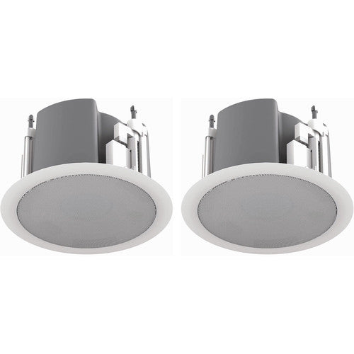 Atlas Sound FAP33T-W Strategy III Series 3 70.7 100V-16W Ceiling Loudspeaker (Pair, White)