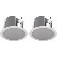 Atlas Sound FAP33T-W Strategy III Series 3 70.7 100V-16W Ceiling Loudspeaker (Pair, White)