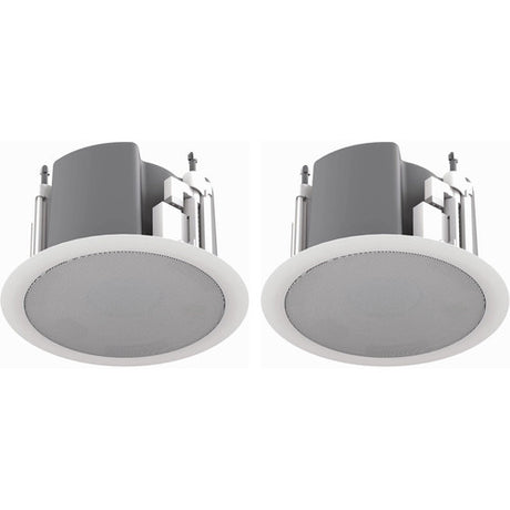 Atlas Sound FAP33T-W Strategy III Series 3 70.7 100V-16W Ceiling Loudspeaker (Pair, White)