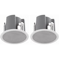 Atlas Sound FAP43T-W Strategy III Series 4.5 70.7 100V-32W Ceiling Loudspeaker (Pair, White)