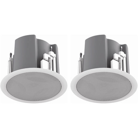 Atlas Sound FAP43T-W Strategy III Series 4.5 70.7 100V-32W Ceiling Loudspeaker (Pair, White)