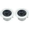 Atlas Sound FAP62T Strategy II Series 6 32W Coaxial Ceiling Speakers (Pair, White)