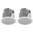 Atlas Sound FAP63T-W Strategy III Series 6.5 70.7 100V-32W Ceiling Loudspeaker (Pair, White)