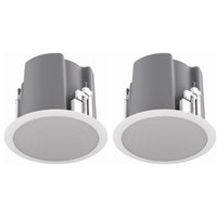 Atlas Sound FAP63T-W Strategy III Series 6.5 70.7 100V-32W Ceiling Loudspeaker (Pair, White)