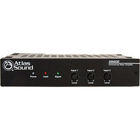 Atlas Sound MA60G 60W 3-Channel Mixer Amplifier 1