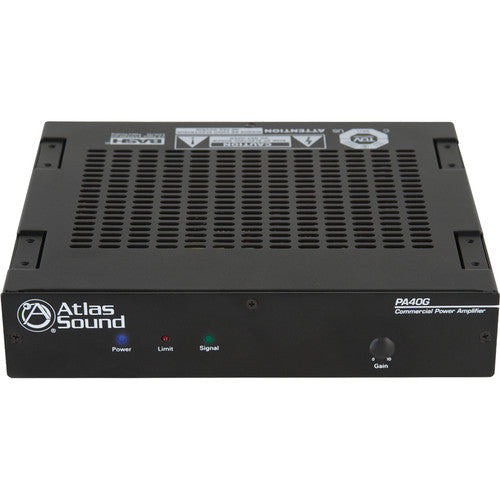 Atlas Sound PA40G 40W Single-Channel Power Amplifier with Global Power Supply