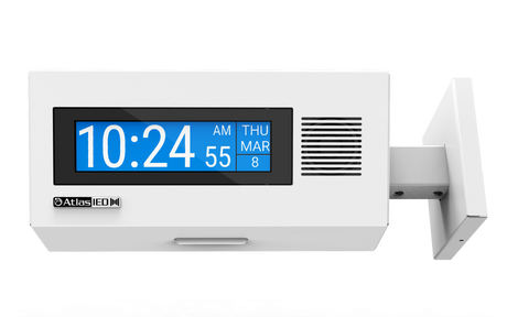 Atlas Sound PoE+ Compliant IP Dual Sided LCD Endpoint with Speakers and LED Flasher IP-DDS