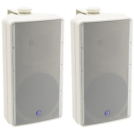 Atlas Sound SM82T-WH SM Series 2-Way Weather-Resistant Speaker System (Pair, White)