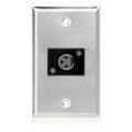 Atlas Sound Single Gang Stainless Steel Plate with (1) Female 3 Pin XLR SG-XLR-F1
