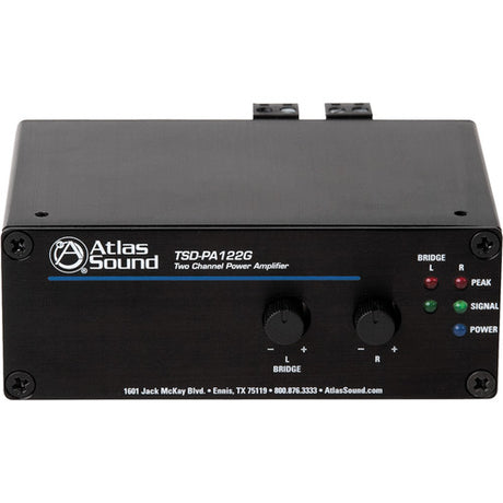 Atlas Sound Time Saving Devices TSD-PA122G 12W 2-Channel Power Amplifier (Black) 1