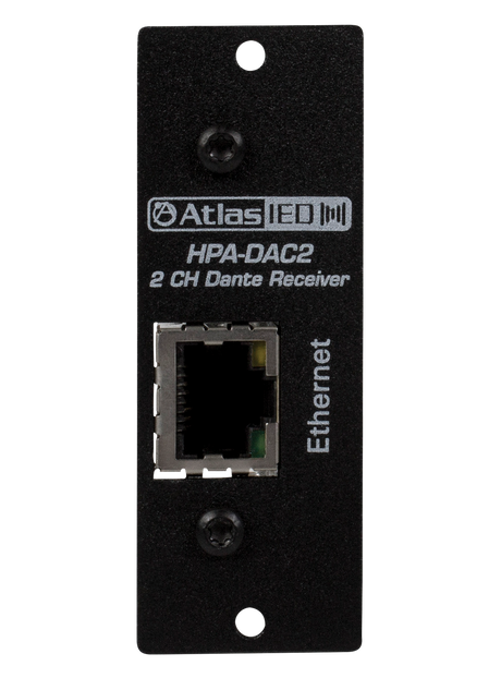 Atlas Sound Two-Input Dante® Accessory Card for HPA Amplifiers HPA-DAC2 1