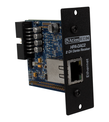 Atlas Sound Two-Input Dante® Accessory Card for HPA Amplifiers HPA-DAC2