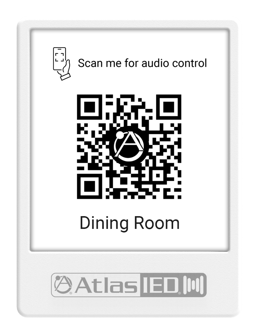 Atmosphere™ Virtual Wall Controller QR Code Holder