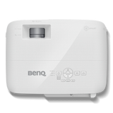 BenQ EH600 3500 Lumens HD DLP Android-based Wireless Business Projector view of top with control panel shown