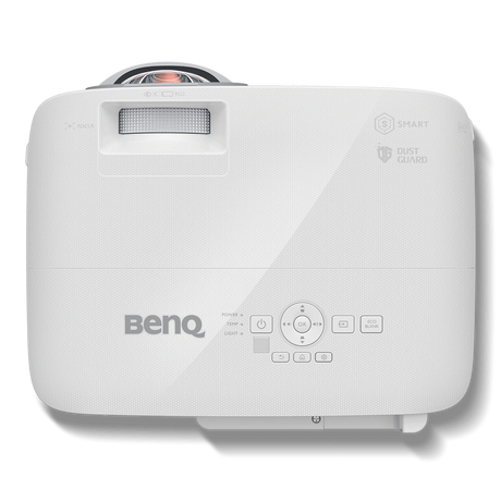 BenQ EW800ST 3300 Lumens WXGA DLP Wireless Android-based Smart Business Projector view of top