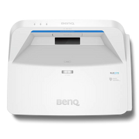 BenQ LH890UST 4000 Lumens Full 1080P DLP CorporateEducational Laser Projector view of top showing indicators manual focus and lamp