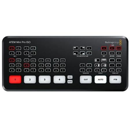 Blackmagic ATEM Mini Pro ISO Live Production Switcher W Adapter Cable HDMI Cable