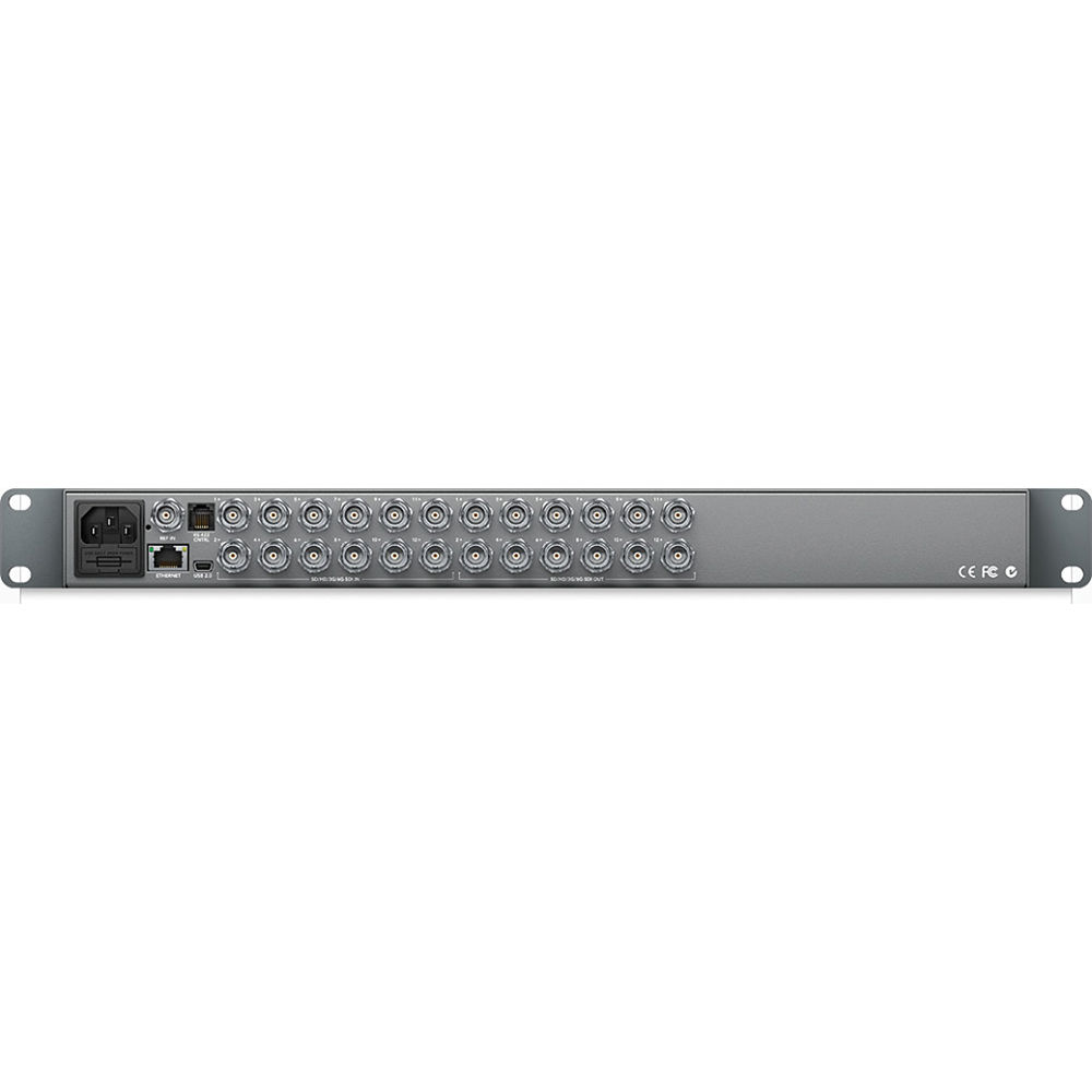 Blackmagic Design Smart Videohub 12 x 12 6G-SDI VHUBSMART6G1212 connectors
