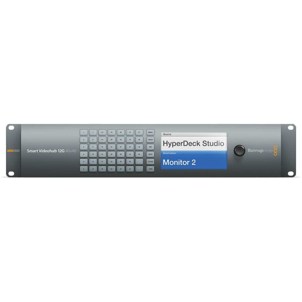 Blackmagic Design Smart Videohub 40 x 40 12G-SDI VHUBSMARTE12G4040 front
