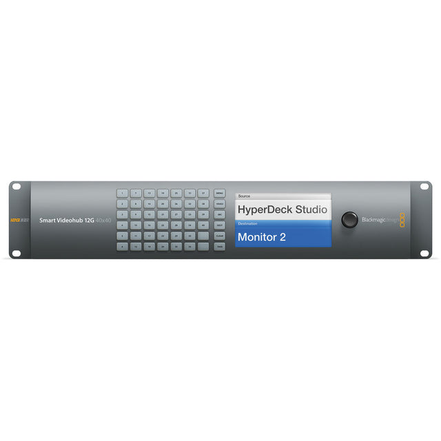 Blackmagic Design Smart Videohub 40 x 40 12G-SDI VHUBSMARTE12G4040 front