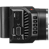 Blackmagic Micro Cinema digital camera with a Super 16mm-sized sensor controls