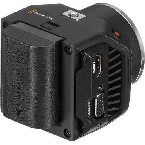 Blackmagic Micro Cinema digital camera with a Super 16mm-sized sensor input output