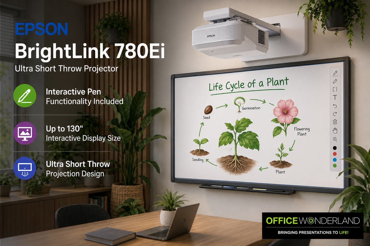 Epson BrightLink 780Ei 4200 Lumens Interactive  Ultra Short Throw Projector