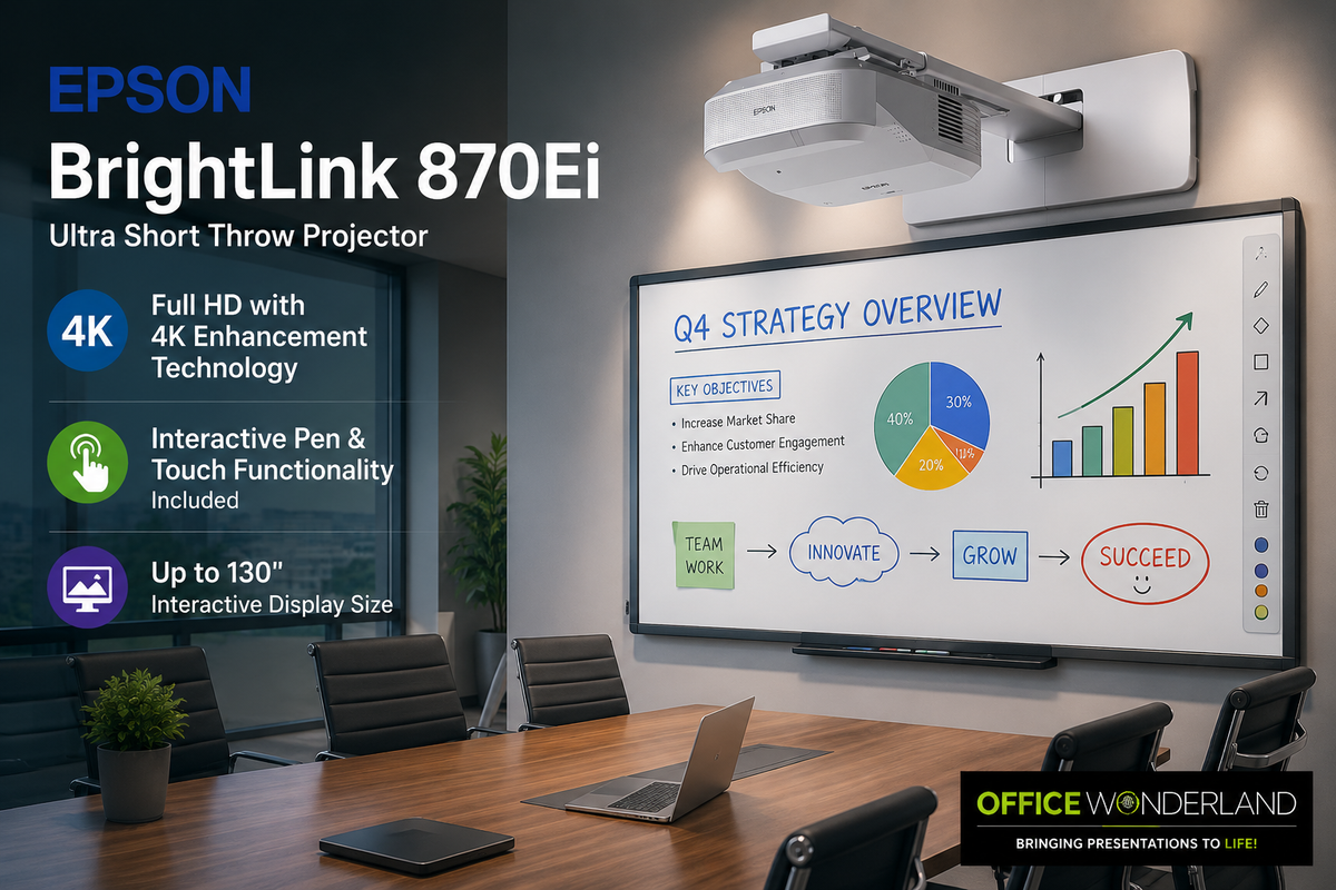 Epson BrightLink 870Ei 5,000 lumens  Ultra Short Throw Projector